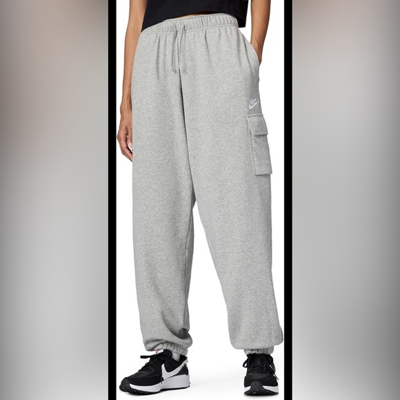 Nike Other - Nike Fleece Cargo Jogger Sweatpants Gray Men’s‎ Small
